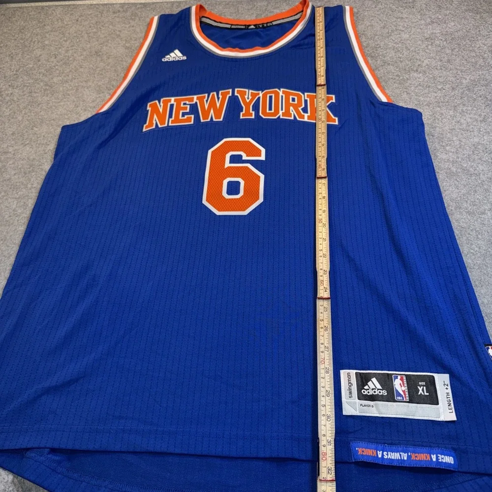Adidas Kristaps Porzingis New York‎ Knicks Jersey XL Blue Swingman Polyester